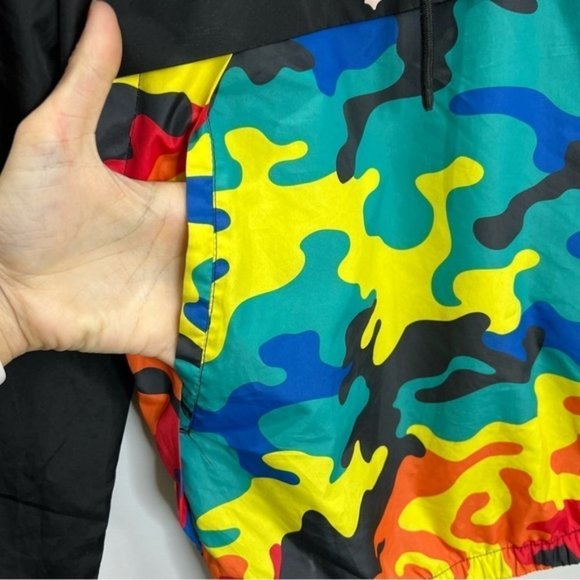 ZOO York Quarter Zip Rainbow Camo Lightweight Jacket S - Picture 7 of 12